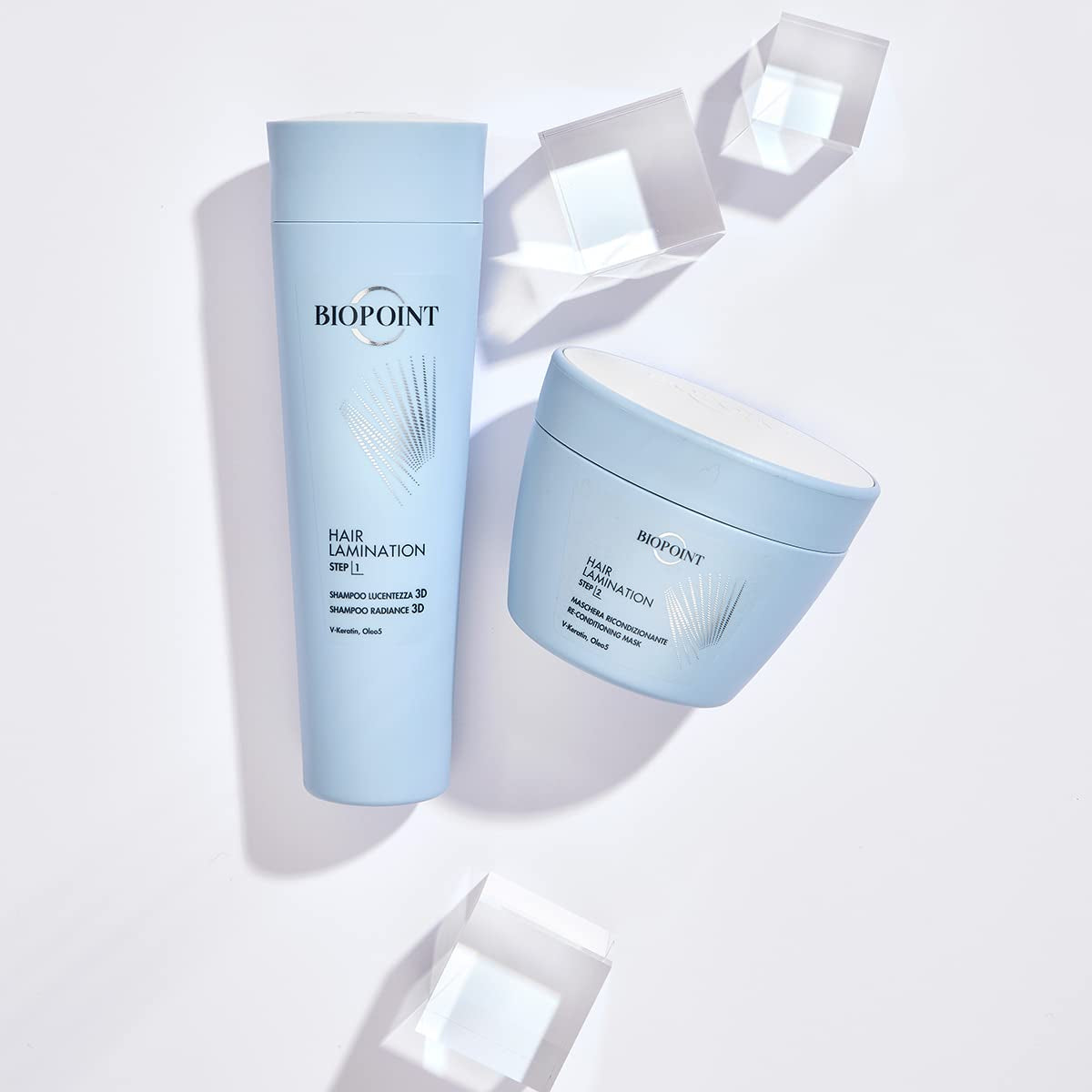 Laminazione Capelli Step 2, Maschera Riparatrice 200 ml, 6.7 Fl Oz Maschera Capelli Made in Italy Naty Shop