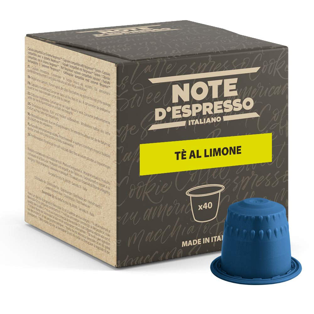 - Zitronentee - Kapselmaschinen - compatibile esclusivamente con NESPRESSO - 40 caps