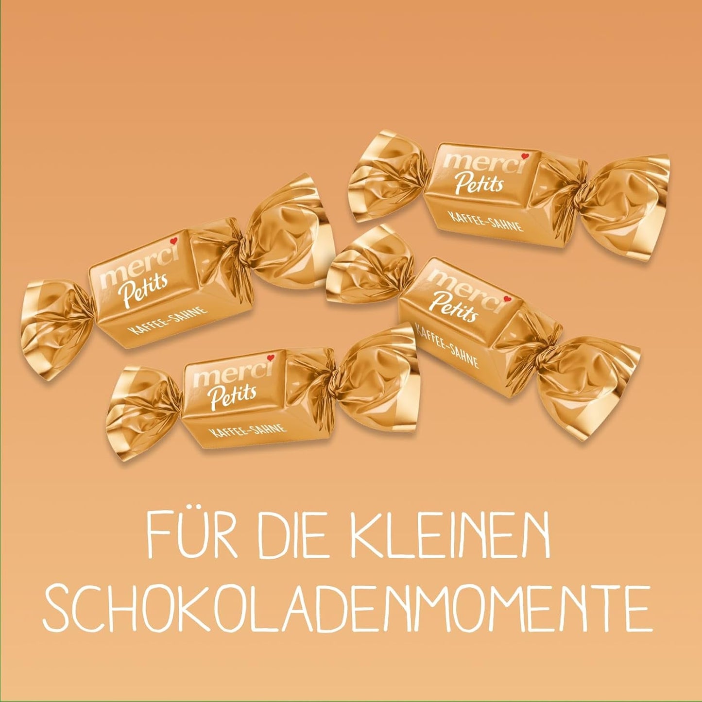 Merci Petits Coffee Cream - 12 x 125g - Piccole Praline di Cioccolato Bianco su Finissimo Cioccolato con Crema al Caffè - Praline di Cioccolato Confezionate Singolarmente