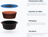Lavazza A Modo Mio Dek Cremoso, 256 capsule caffè, per espresso decaffeinato con note aromatiche di mandorle e candite, 100% Arabica, intensità 7/13, tostatura media, 16 confezioni