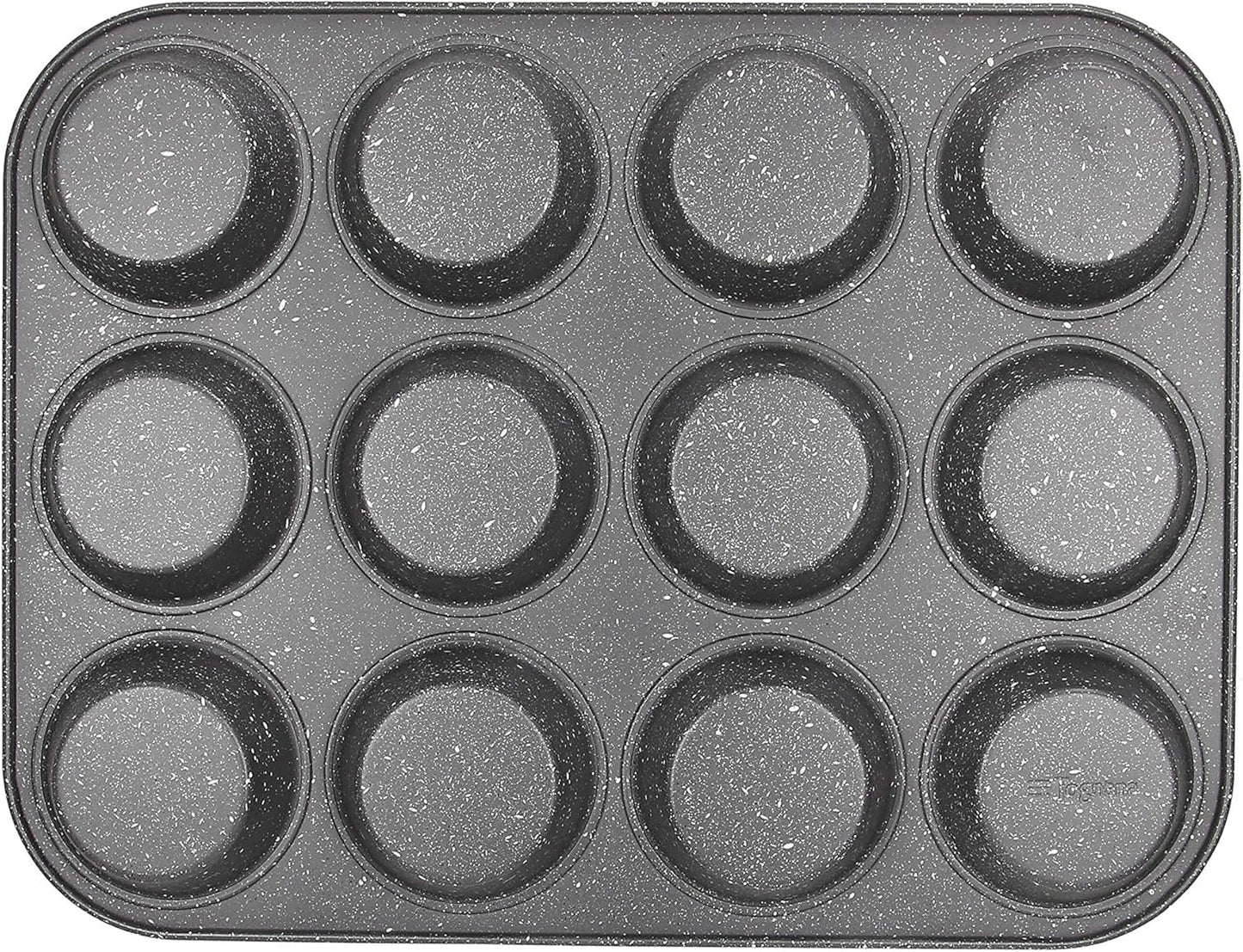Pure Roq Muffinform Für 12 Muffin, Alluminio, Schwarz Stampi e teglie Naty Shop