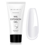 Makartt Poly Nail Extension Gel - 50 ML Extension Builder acrilico Poly Nägel Aufbaugel Extender Gel per gelnägel per Nagelverlängerung, Nagelstärkung, Nail Art Dekoration(Trasparente)