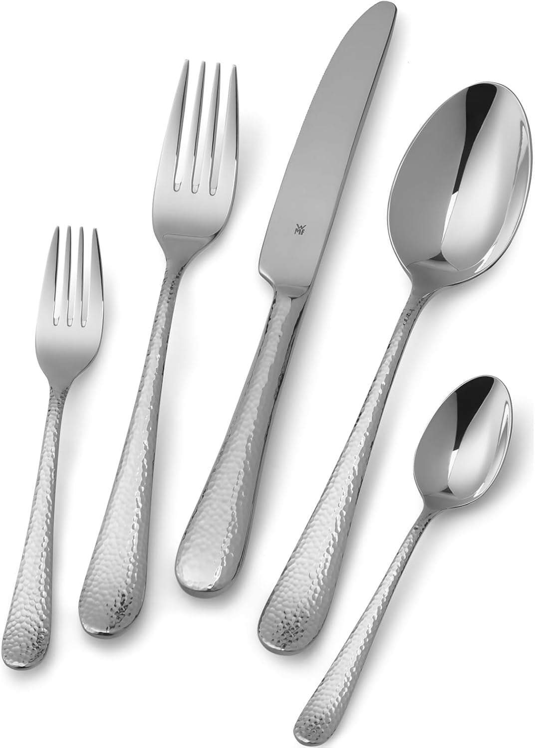 WMF Servizio posate Sitello per 6 persone, Cromargan, set posate 30 pezzi, coltelli monoblocco Kitchen Naty Shop