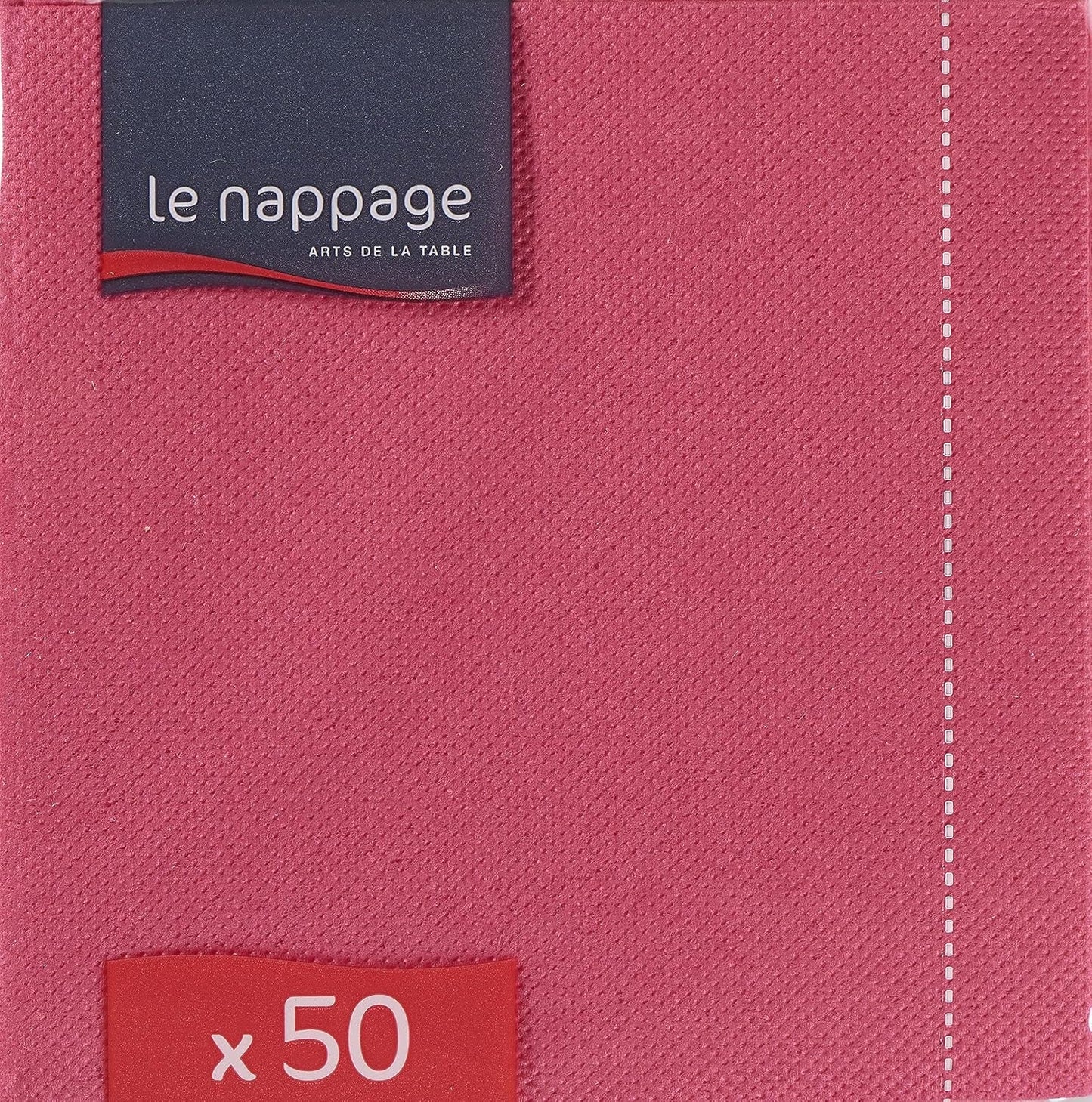 - Tovaglioli di carta Tex Touch - Colore rosa - Tovaglioli certificati Fsc® - Riciclabile e biodegradabile - Confezione da 50 tovaglioli rosa misura 24 X 24 Cm