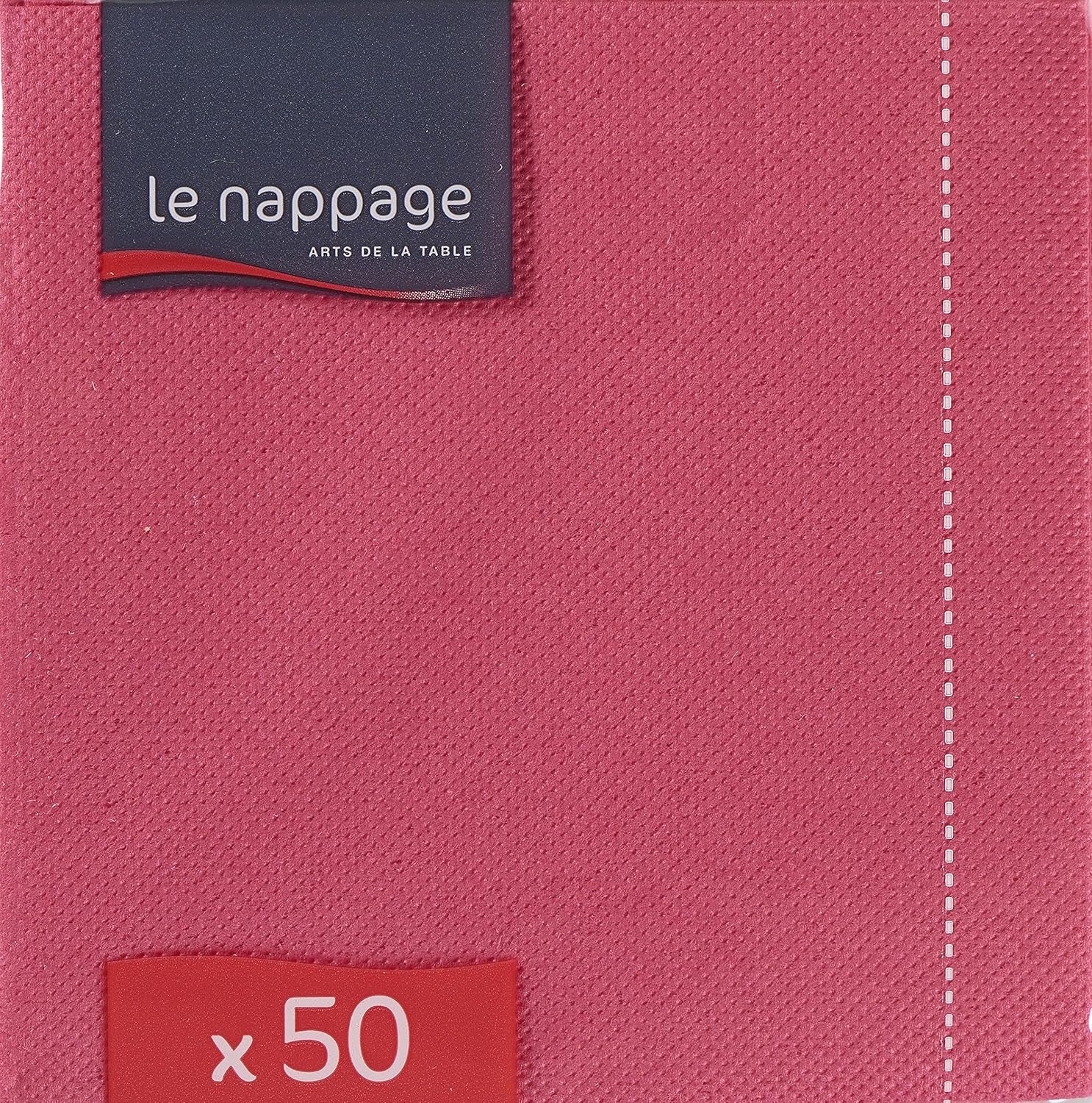 - Tovaglioli di carta Tex Touch - Colore rosa - Tovaglioli certificati Fsc® - Riciclabile e biodegradabile - Confezione da 50 tovaglioli rosa misura 24 X 24 Cm