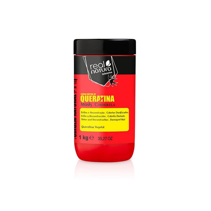 Maschera alla cheratina senza sale - riparazione intensiva - levigante e brillante - capelli morbidi e pettinabili - formato grande 1000 g Naty Shop Hair Mask Titolo predefinito