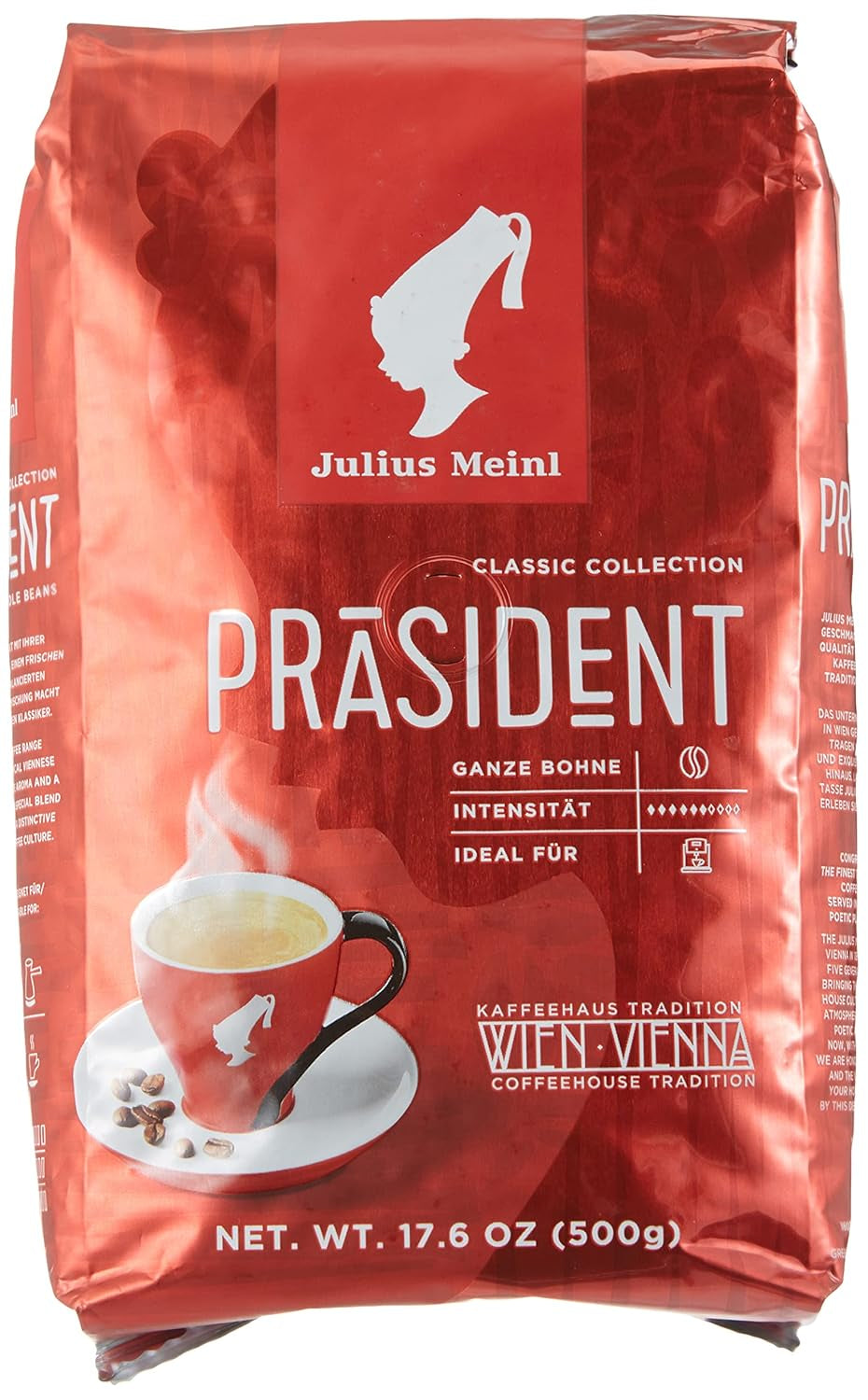 Confezione da 2 fagioli interi President (2 x 500 g)