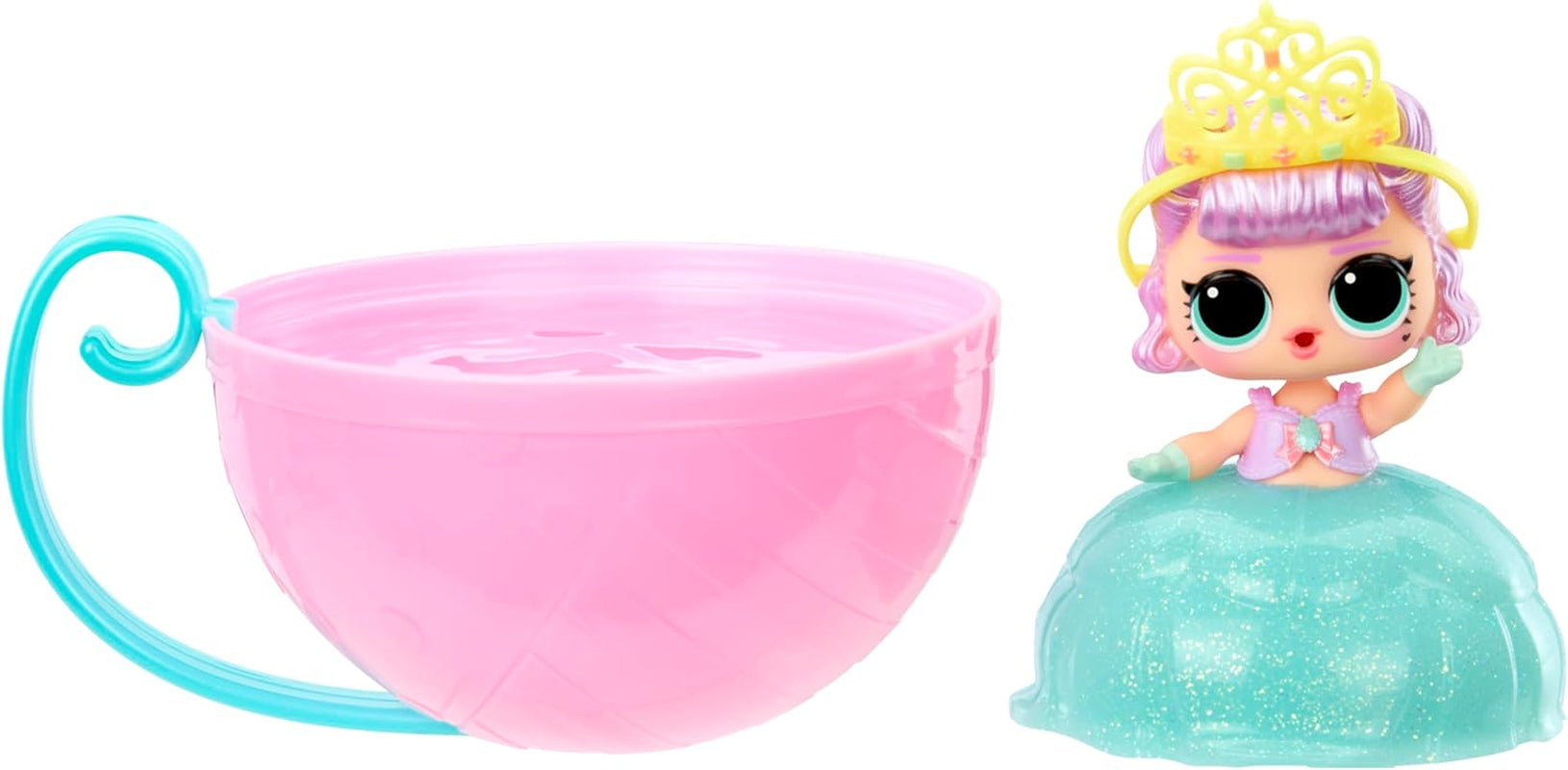 LOL Sorpresa! Princess Tots - Include 1 bambola, confezione corazzata, 2 colori per creare un abito da principessa, 8 bambole da collezionare