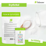 Eritritolo - Alternativa naturale allo zucchero, 2 Kg Dolcificanti Naty Shop