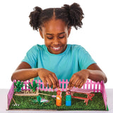 Baker Ross FN256 Mini casa delle bambole da giardino in legno - Confezione da 1 kit per casa delle bambole per bambini