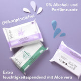 Naïf - Salviette umidificate con lozione senza plastica - 1296 pezzi (24 confezioni da 54 salviette) - per neonati e bambini - Culetto, corpo e viso del neonato - con Aloe Vera e Bambù - 0% Fragranza e Alcol