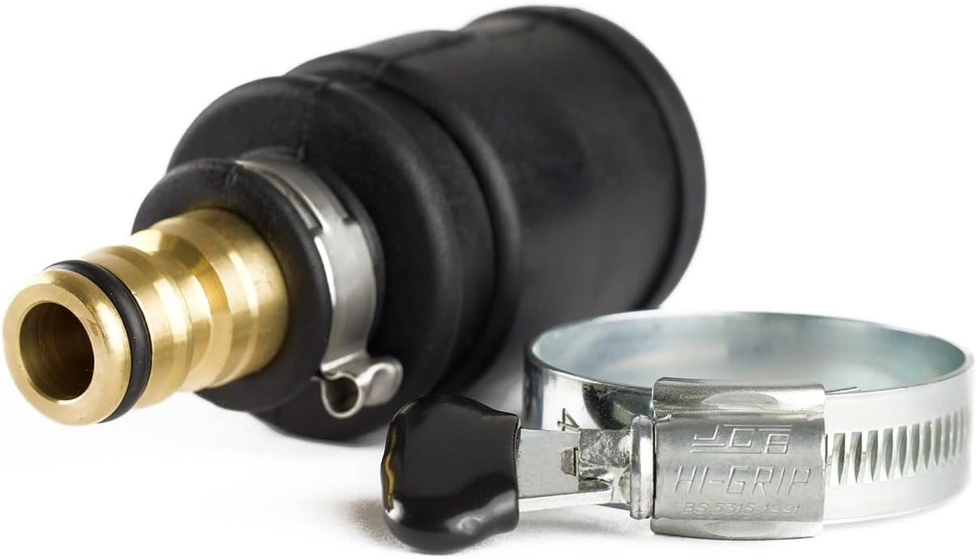 Connettore per rubinetto a innesto | Diametro 20-30mm| Ottone massiccio | Sicuro e durevole | Fissaggio sicuro | Robusto e resistente alla corrosione, nero/argento/oro