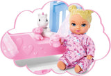 Simba Steffi Love Sweet Dreams / Bambolina carina e culla / con funzione fosforescente / 12 pezzi / 29 cm / Per bambini dai 3 anni in su