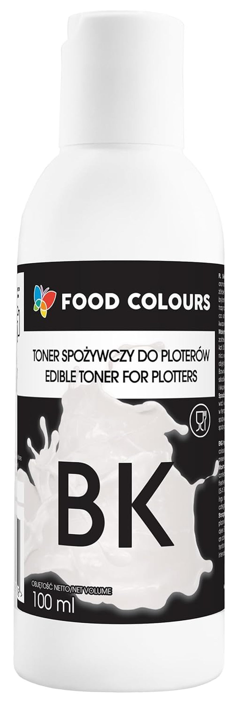 Set coloranti alimentari con inchiostri alimentari per plotter 6 x 100 ml | Ciano chiaro | Ciano | Magenta chiaro | | Magenta | Giallo | Nero | Stampa commestibile, stampa su carta wafer, topping decorativo per torte