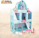 Colorbaby WOOMAX 49314 - Lucchetto in legno 37 X 15 X 53,5 Cm +3A Case delle bambole Naty Shop