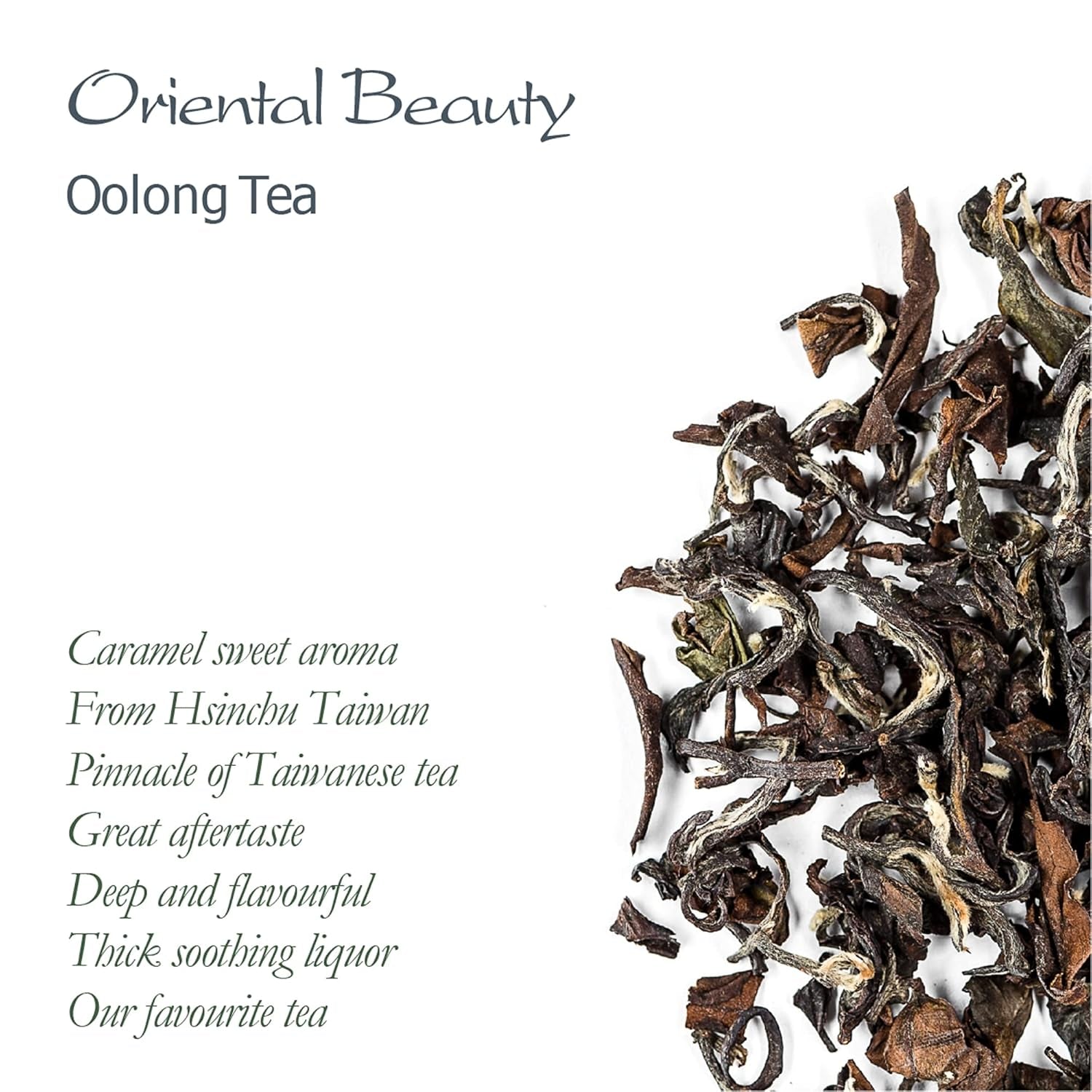 Bellezza orientale Tè Oolong di Taiwan - Dongfang Meiren Tè taiwanese - Punte bianche Wu Long o tè blu Tè Wu Long Tè blu orientale Tè blu Tè Olong Tè Olong Tè Oolong biologico Tè Olong biologico