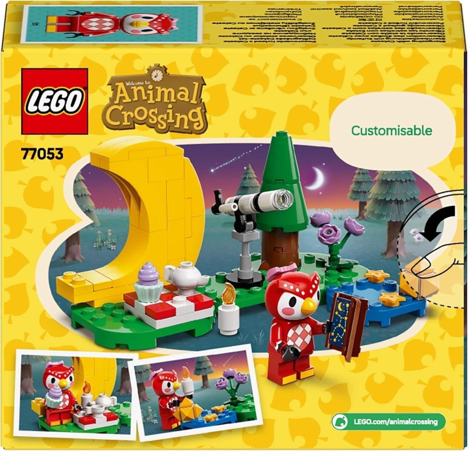 LEGO Animal Crossing Osservare le stelle con Eufemia, Set da costruzione per bambini, Set di videogiochi di ruolo fantasioso, Giocattolo per bambine e bambini di 6 anni, Figura animale giocattolo 77053 Set da costruzione Besuche den LEGO-Store