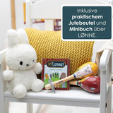 HEJ LØNNE set di 2 campane di legno - Maracas per bambini - strumento musicale in legno per promuovere le capacità motorie, la coordinazione e il comportamento sociale - campana di legno per bambini - giocattolo per bambini Giocattoli Bebe Naty Shop