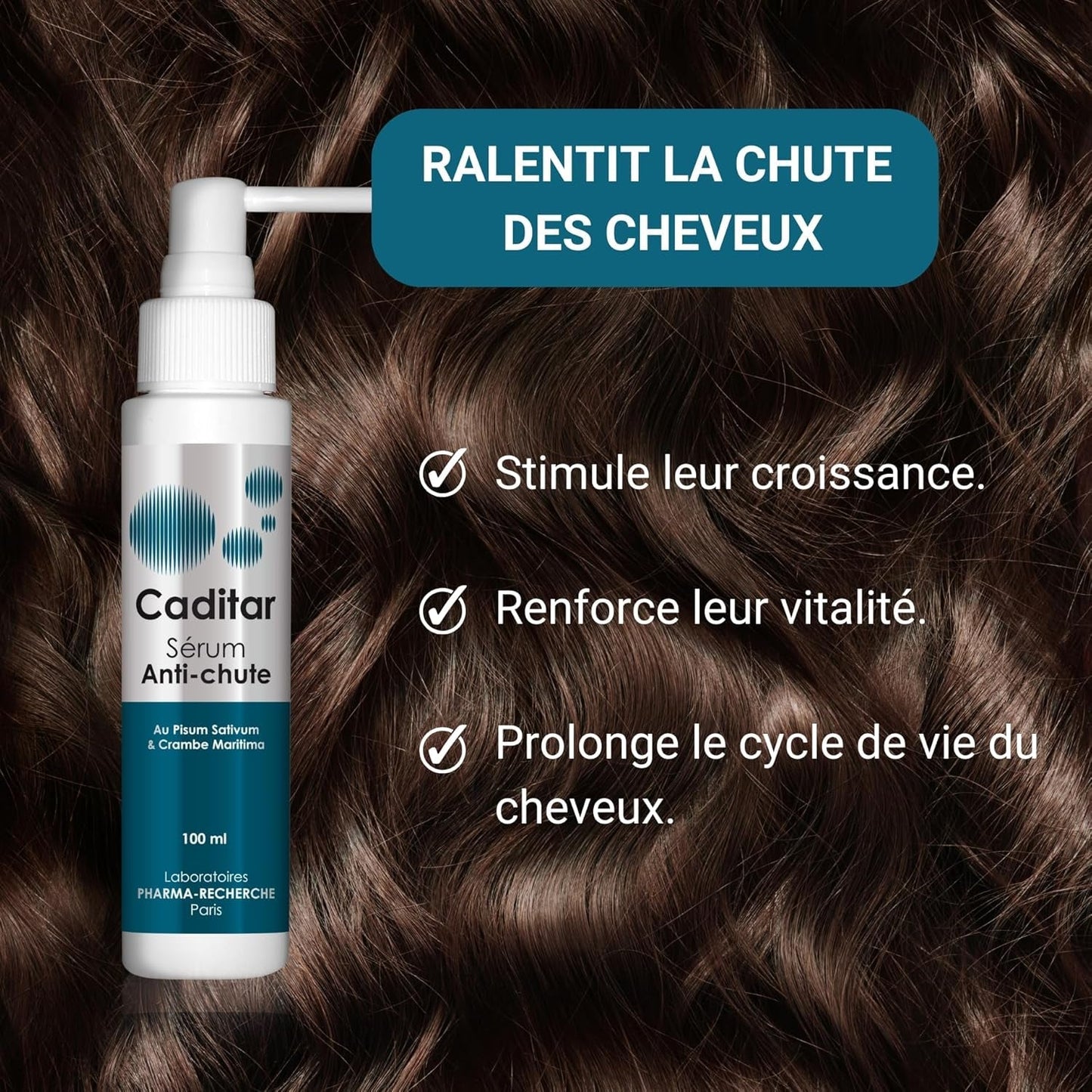 Caditar Siero contro la caduta dei capelli, 100 ml Cura dei capelli Naty Shop