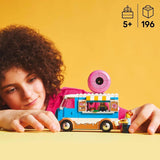 LEGO City Camion delle Ciambelle - Camion giocattolo del cibo con 2 minifigure della polizia - Giocattolo da costruzione per ragazzi e ragazze dai 5 anni in su - Idea regalo per compleanno e vacanze 60452 Set da costruzione Besuche den LEGO-Store