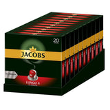 Capsule Lungo Classico, Intensità 6 von 12, 10 x 20 Capsule & Capsule Espresso Ristretto, Intensità 12 von 12, 200 Capsule compatibili Nespresso®*, 10 x 20 Getränke