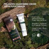 LOGONA Natural Cosmetics Crema Colorante Vegetale per Capelli 240 Marrone Torrone, Tintura naturale per capelli castani con henné, Crema colorante per toni castani, Colorante per capelli scuri, Tintura per capelli 150ml Naty Shop