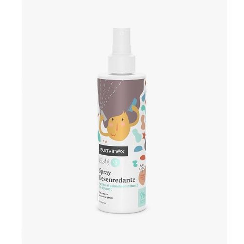 Suavinex Spray Districante per Capelli per Ragazze e Ragazzi Senza risciacquo Pettinare e tirare Districante Frullato di Frutta Senza allergeni 96% di ingredienti Origine naturale Da 3 a 10 anni 250 ml Prodotti districanti per capelli Naty Shop Default Title