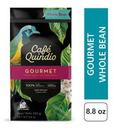 Cafe Quindio Gourmet - Caffè Speciale - 100% Arabica in grani, Colombia, 250g - ideale per macchine portafiltro, macchine completamente automatiche, caffè filtro o French press