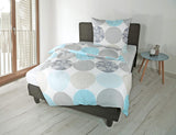 Biancheria da letto Bierbaum, macos-raso, Designed in Germany, modello 6383 turchese 02, 155X220 Cm + 80X80 Cm, misura comfort Letti e coperte Besuche den Bierbaum-Store