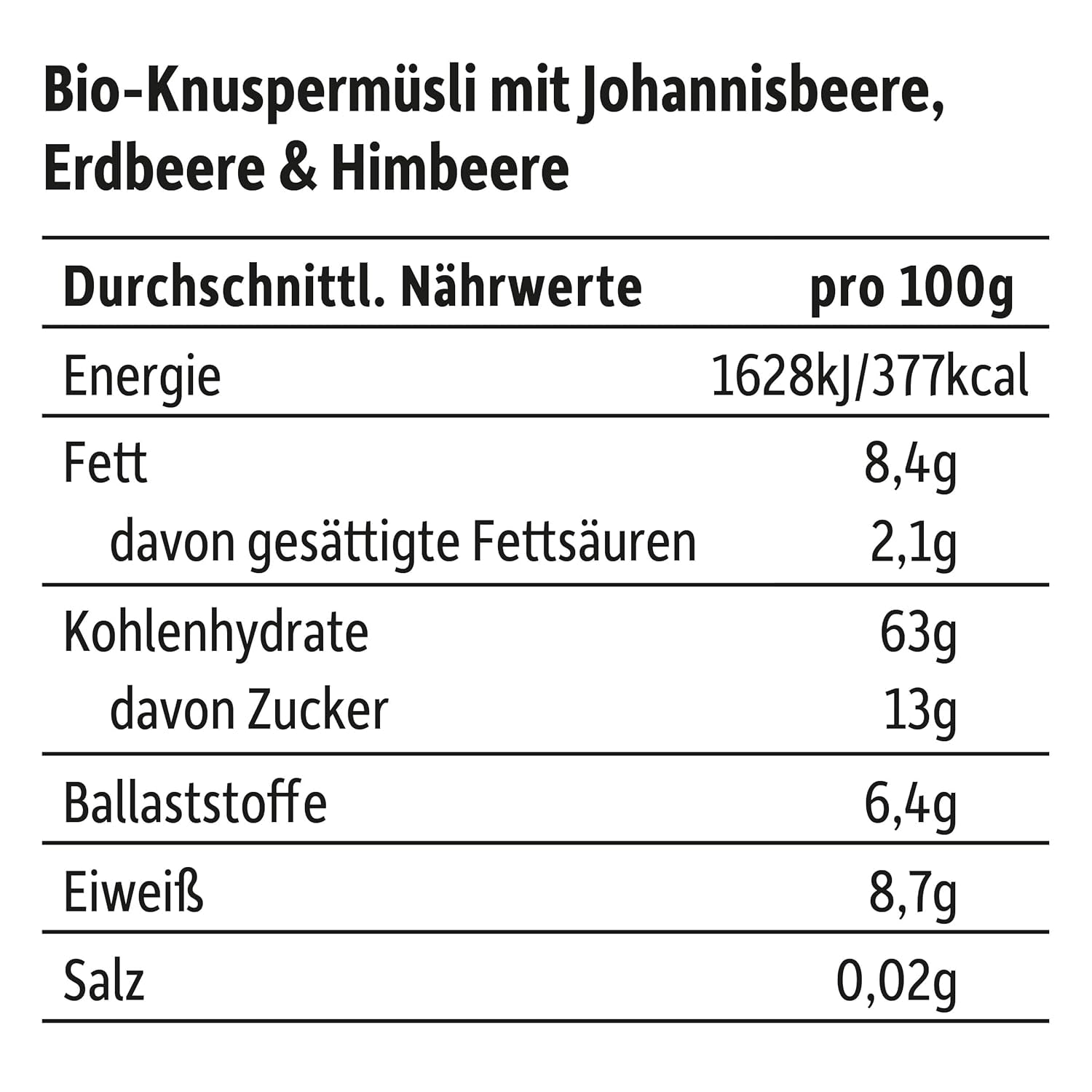 FRECHE FREUNDE Muesli da colazione biologico Edda's Berry Mix di muesli croccanti per scolari con fragole liofilizzate Confezione da 6 vegani (6 x 280 g)
