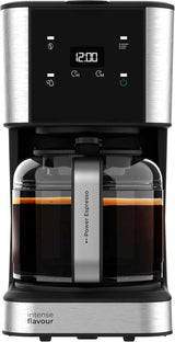 Espresso con filtro Cecotec Coffee 66 Drop and Touch, potenza 950 W, 1,5 L, 12 tazze, touch screen, caraffa in vetro, timer 24 ore, 6 interruttori, filtro a rete riutilizzabile