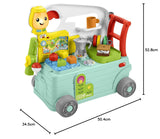 Fisher-Price - Camper Ridi e Impara Giocattolo da Spinta 3 in 1 e Centro Attività Musicale Giocattolo per Bebè 9-36 Mesi HCK51 Giocattoli per Bebè Naty Shop