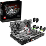 LEGO 75329 Star Wars Death Star Trench Run Diorama Set X-Wing di Luke Skywalker Kit modello per adulti Una nuova speranza Fan Merchandise Decorazione della stanza Regalo Set di costruzione Besuche den LEGO-Store Single