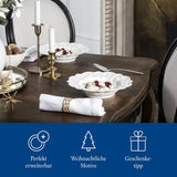 Villeroy & Boch Toy's Delight Royal Classic Servizio Piatti 12 Pezzi, Lavabile in Lavastoviglie e Utilizzabile nel Microonde, Bianco, Piatti, Servizio Piatti per 4 Persone, Stoviglie di Natale, Giocattoli, Porcellana Premium