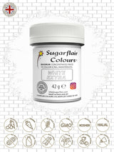Colorante alimentare Sugarflair Max Concentrated White Extra, colorante alimentare altamente concentrato per marzapane e fondente, colorante in pasta Max Concentrate - 42 g