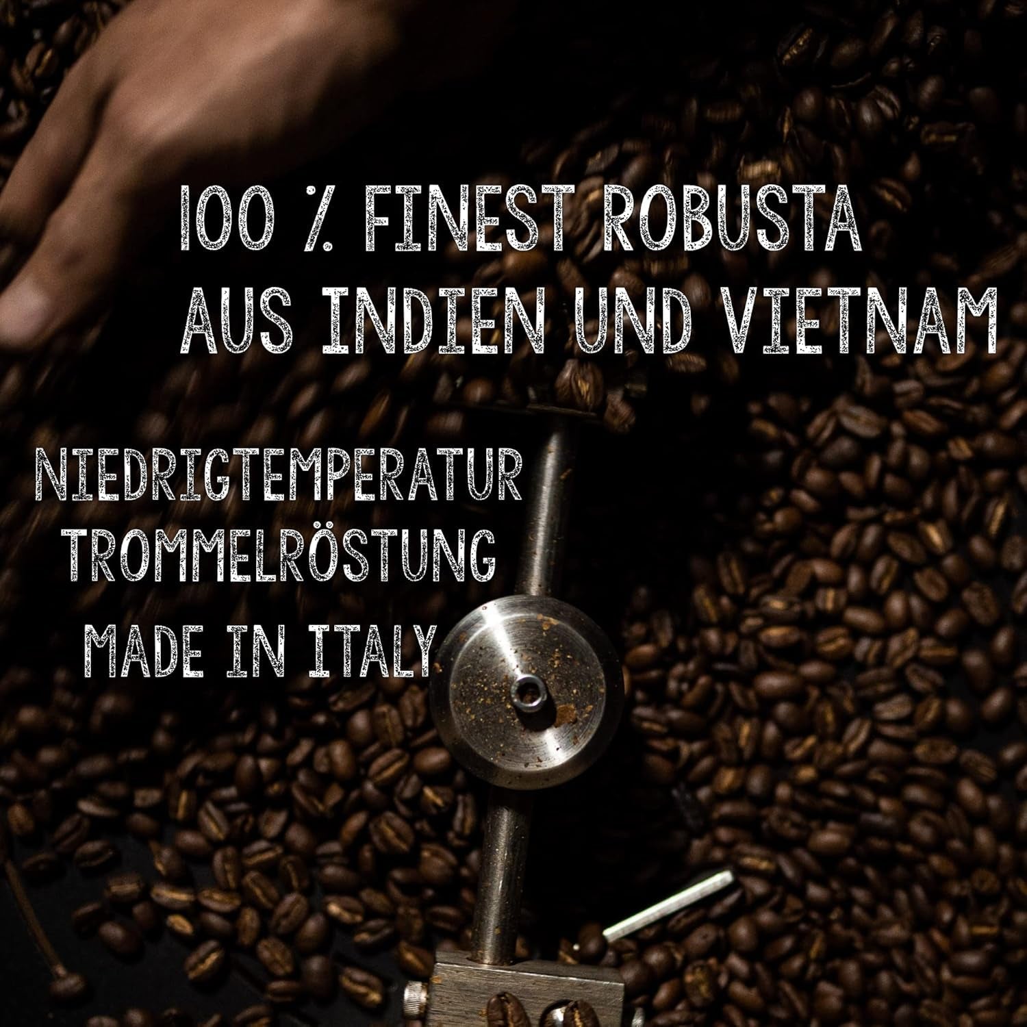 | Kaffeebohnen extra forte | Espresso 100% Robusta | viel Kaffein wenig Säure | 1000g ganze Kaffee Bohnen | geigeint für Completamente automatico | mit Zufriedenheitsgarantie