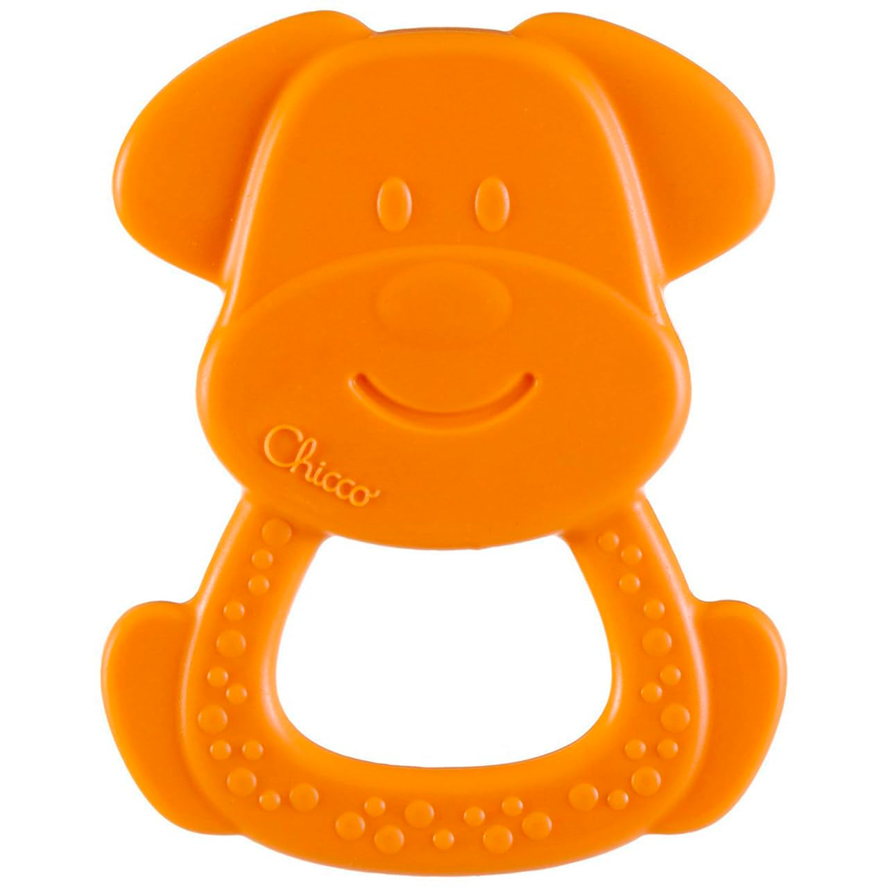 Chicco ECO+ Anello da dentizione Rana, Anello da dentizione per neonati con punte, In morbida bioplastica, Giocattolo da dentizione per neonati e bambini da 3 a 18 mesi
