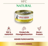Almo Nature HFC Alimento umido naturale per gatti - Ricette assortite con pollo - 6 x 70g
