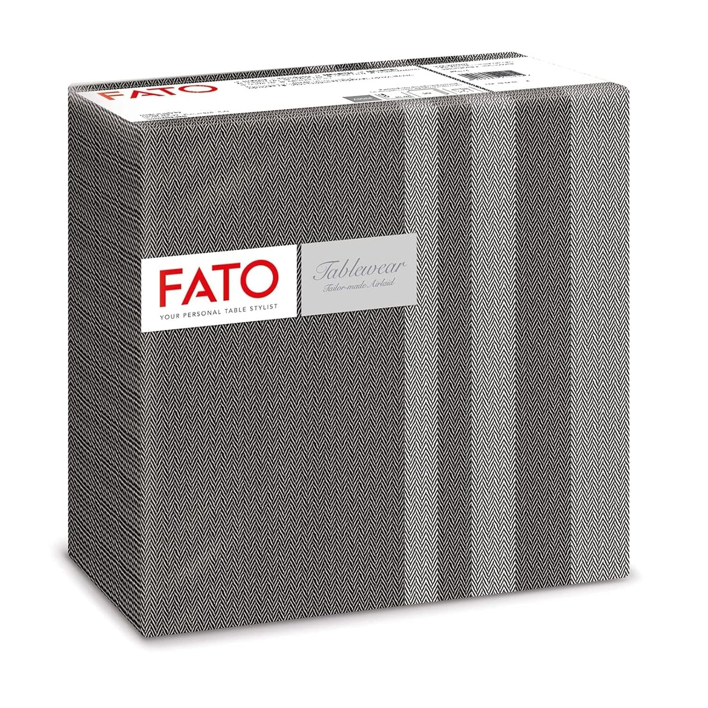 Fato - Tovaglioli carta dry, airlaid, effetto tessuto, confezione da 50 tovaglioli, 40X40 piegati in 4 formati, Decoro Tropicana