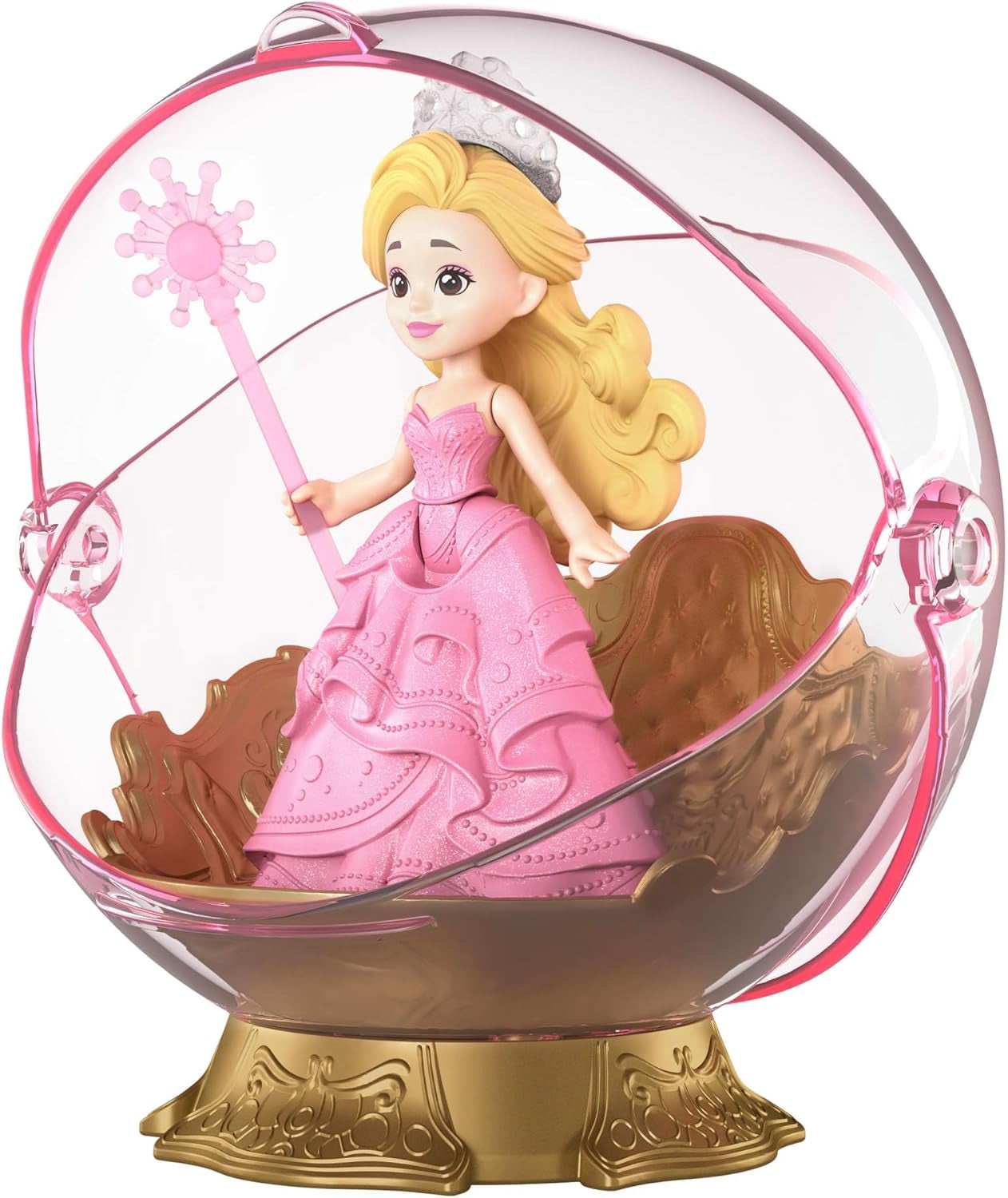 Mattel Universal Pictures Evil Glinda Bolla Galleggiante, Mini-Bambola e Veicolo Glinda Ispirata al Film Familiare, JFM25, [Multicolore]