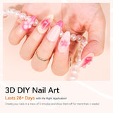 Makartt Gel per Nail Art 3D - Gel per Colla con Strass 15G per Portachiavi per Unghie, Gel per Scultura per Unghie Multifunzionale per Design delle Unghie Fai da Te, Scultura per Unghie Modellazione delle Unghie a Casa (Trasparente)