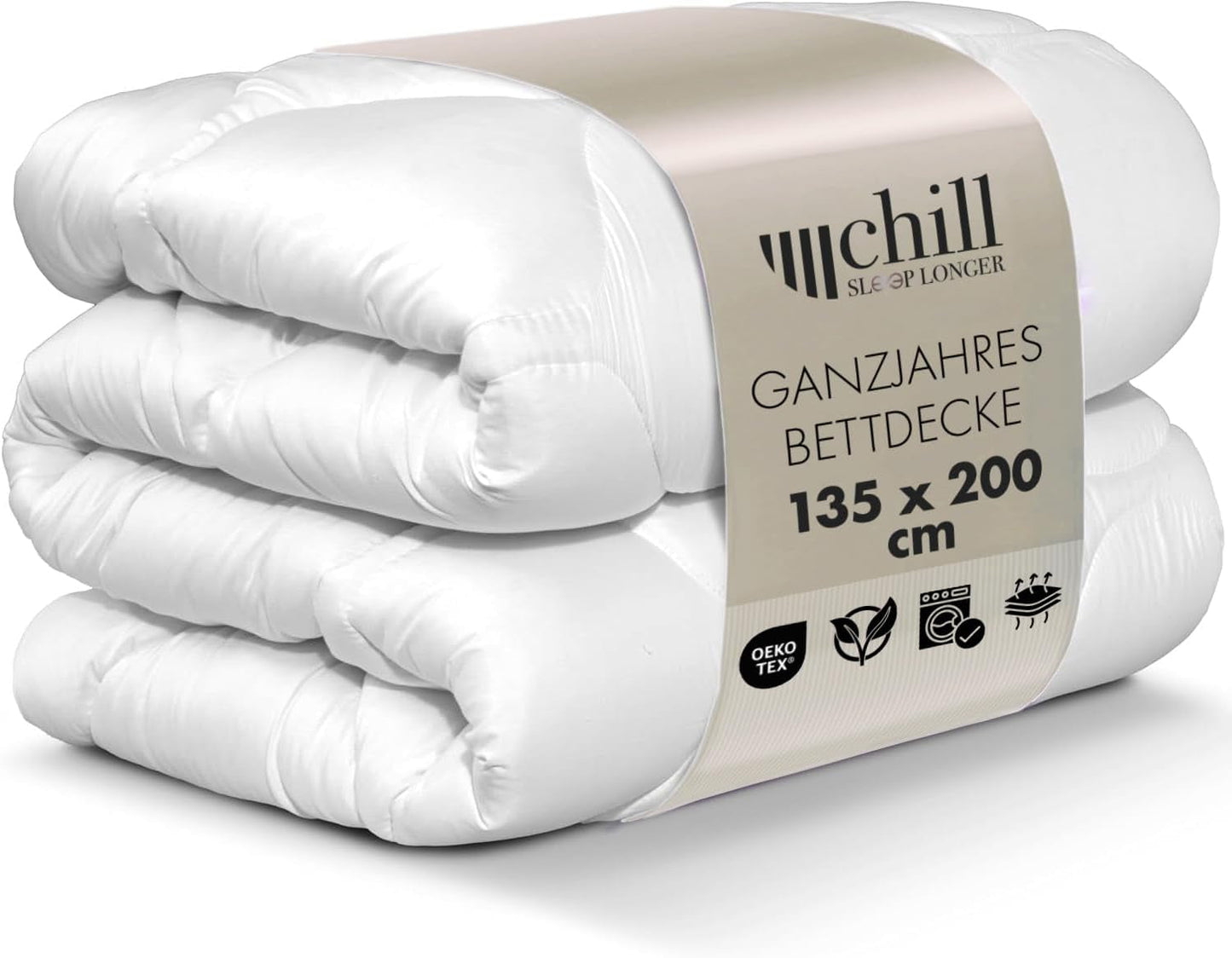 Trapunta per tutte le stagioni 135X200 - Trapunta leggera 135X200 - Traspirante e lavabile e 100% vegana - Trapunta in rete climatica e fascia comfort per dormire - Imbottitura 800G Trapunte e trapunte Naty Shop 135X200