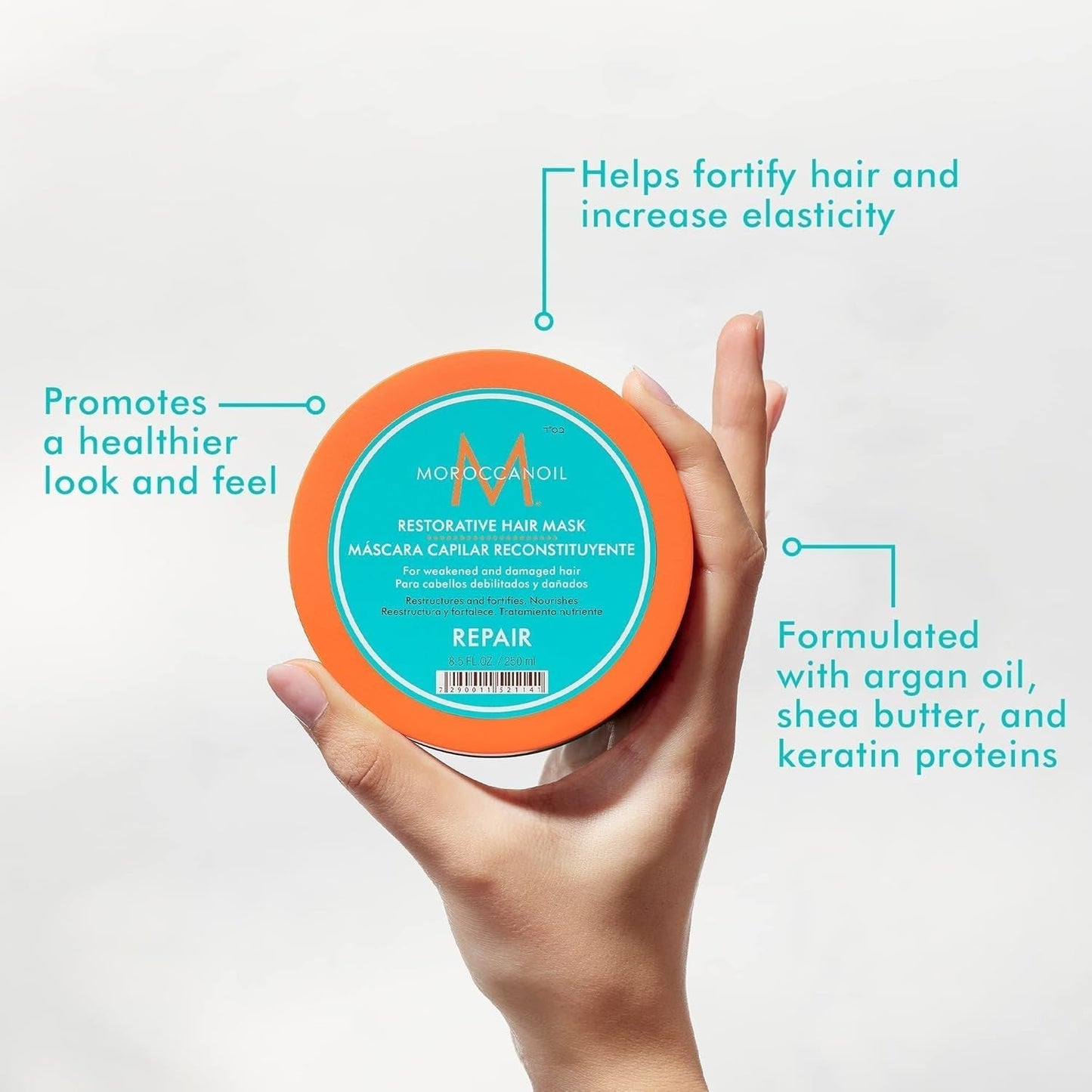 Maschera rinforzante per capelli Moroccanoil Maschera per capelli Naty Shop