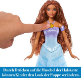 Mattel Disney Princess Ariel Doll, Ispirata al Film La Sirenetta, Trasformazione: Giocattolo Sirena-Uomo, Giostrina, Regali Disney, Giocattoli di 3 anni, Bambole HLX13 Naty Shop