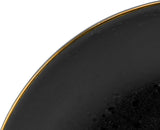 CreaTable, 22699, serie Industrial Gold BLACK, set di stoviglie da 16 pezzi per 4 persone, servizio combinato in porcellana, lavabile in lavastoviglie e adatto al microonde, produzione di qualità