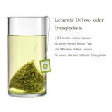 Anna'S Teapot Sencha bustine di tè verde biologico - Tè verde giapponese biologico 20 bustine piramidali in un sacchetto richiudibile