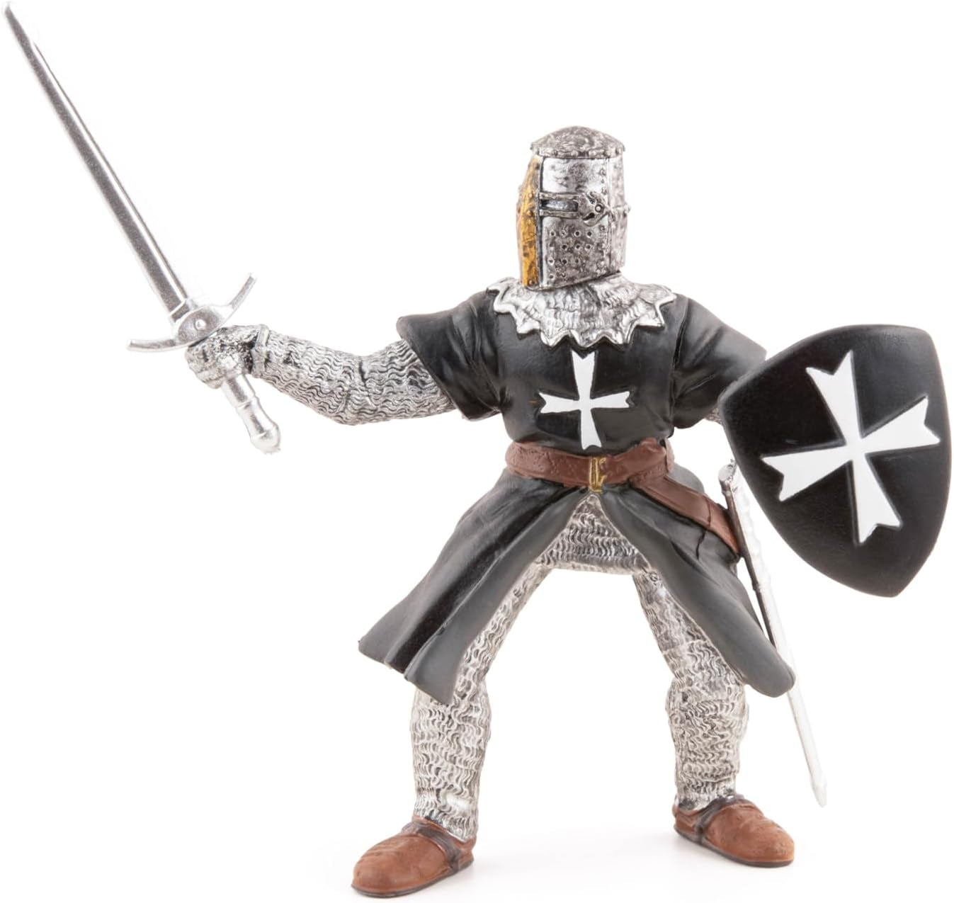Papo -Dipinto a mano - Figure -Fantasy-Medievale - Cavalieri di San Giovanni con spada-39938-Da collezione-Per bambini - Adatto a ragazzi e ragazze - Dai 3 anni Action figures Naty Shop