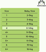 Pannolini Mama Bear Disney Ultra Dry taglia 4 (8-14 kg), bianco, 84 pezzi (1 confezione) Naty Shop
