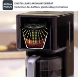 Macchina per caffè espresso Tefal Smart'n Light con timer, Macchina per caffè espresso con filtro programmabile 1,25 L, Funzione Aroma per un aroma intenso, Funzione Mantieni caldo, Antigoccia e Facile da pulire, Nero