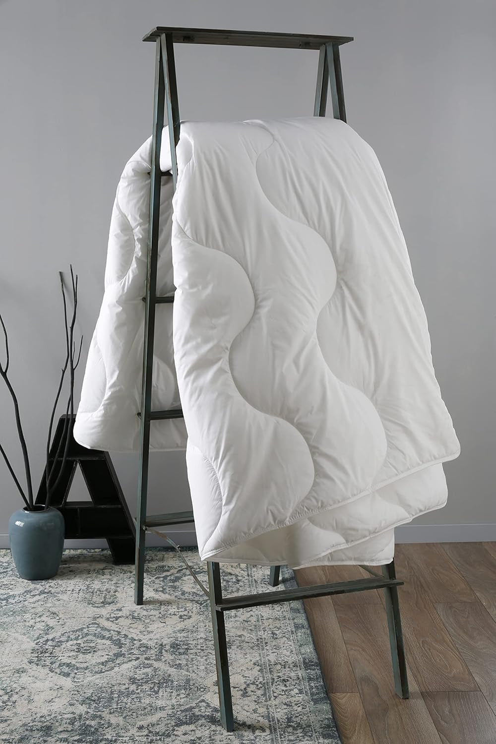 Piumino Maxiconfort Ultra, caldo, fibra sintetica, 260 X 240 cm, bianco Piumini e trapunte Naty Shop